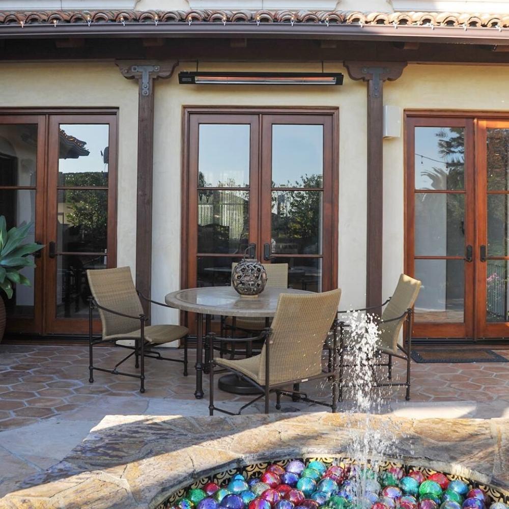 Infratech SL Series 63" Single Element Infrared Electric Heater in Outdoor Patio - alternate view