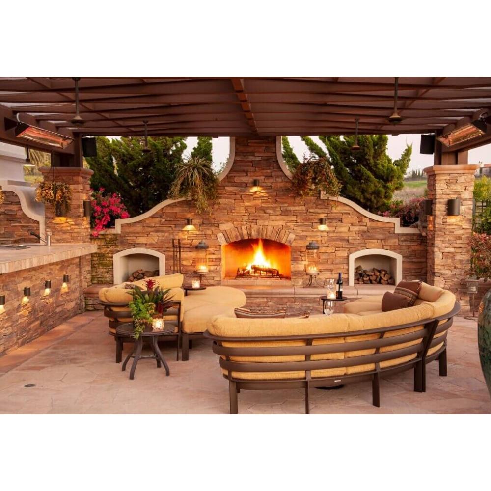 Infratech W Series Wall Mounted Electric Heaters in Outdoor Patio