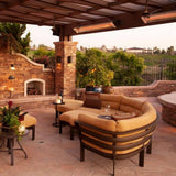 Infratech W Series Wall Mounted Electric Heaters in Outdoor Patio - installation view