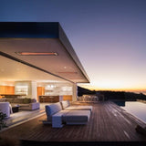 Infratech W Series Electric Heaters Flush Mounted in Outdoor Area