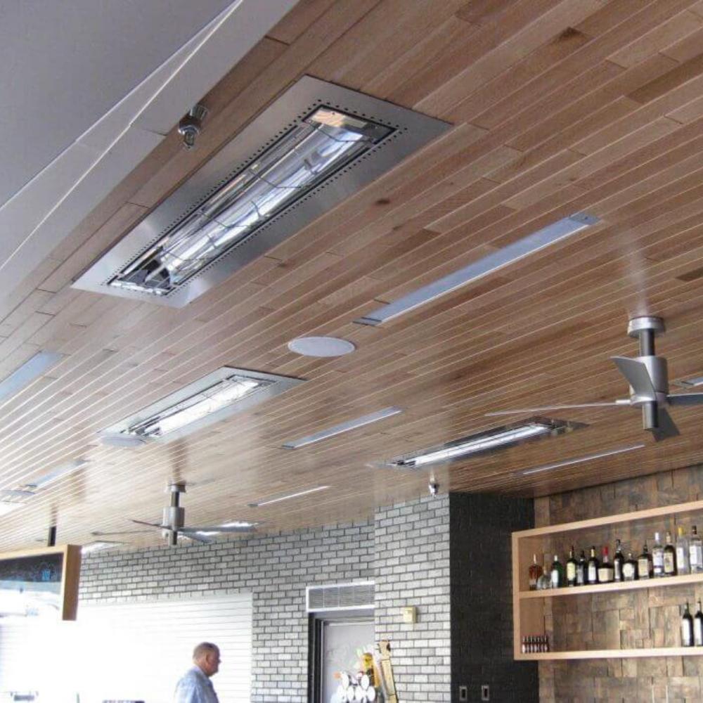 Infratech W Series Electric Heaters Flush Mounted at MN Twins Stadium - angle view