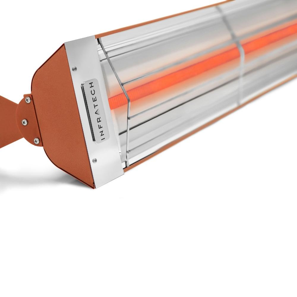 Infratech W Series Single Element Stainless Steel Electric Heater in Copper - angle view