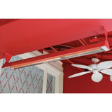 Infratech W Series 61" Ceiling Mounted Electric Heater in Custom Red - alternate view