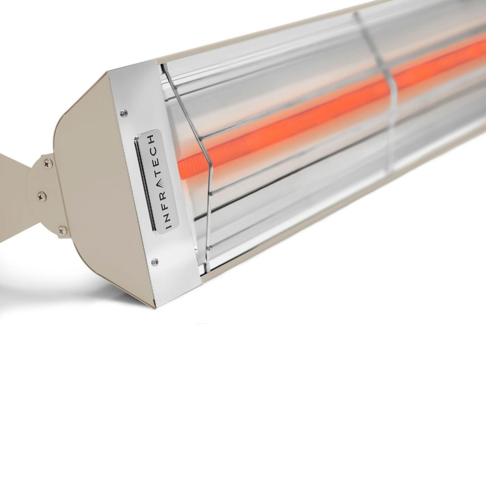 Infratech W Series Single Element Stainless Steel Electric Heater in Beige - angle view