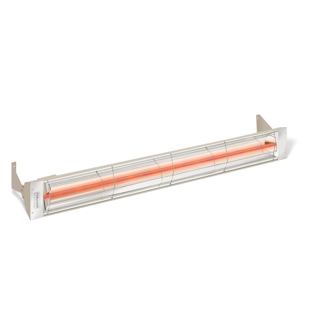 Infratech W Series 61" Single Element Stainless Steel Electric Heater in Beige - angle view