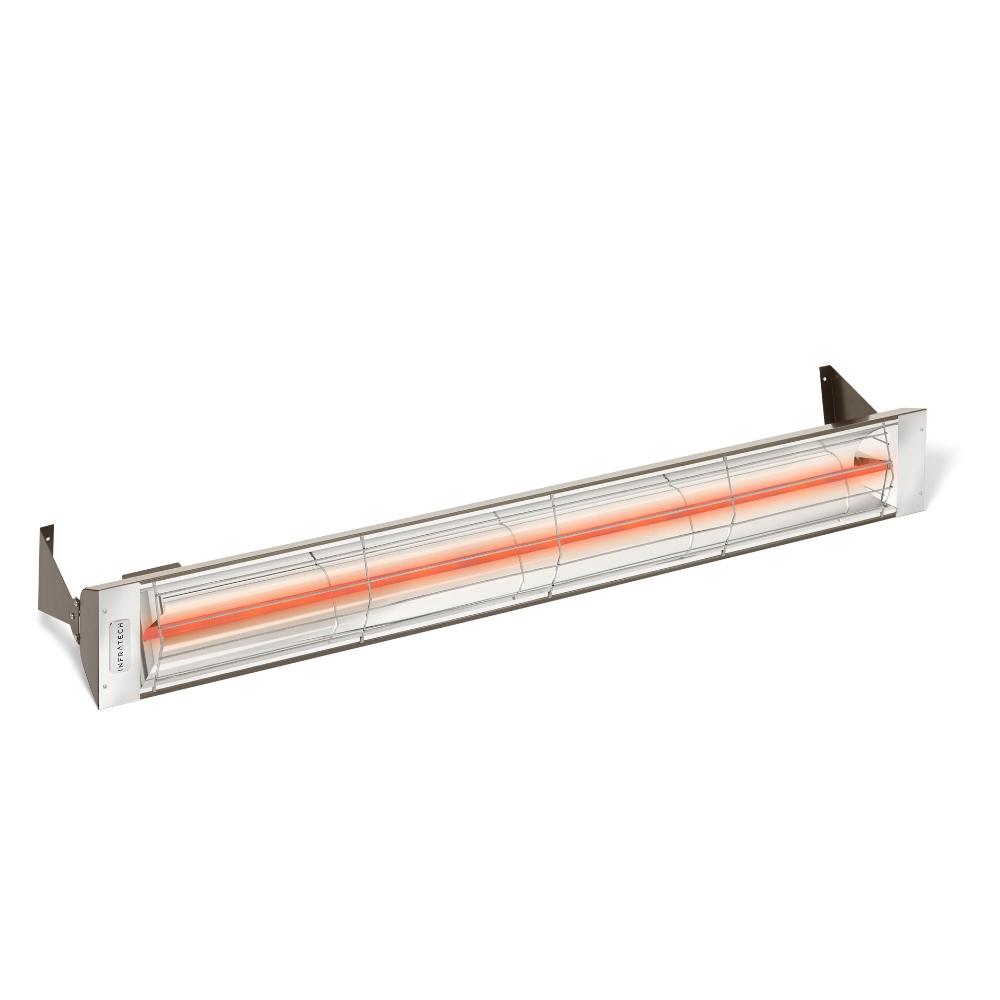Infratech W Series 61" Single Element Stainless Steel Electric Heater in Bronze - angle view