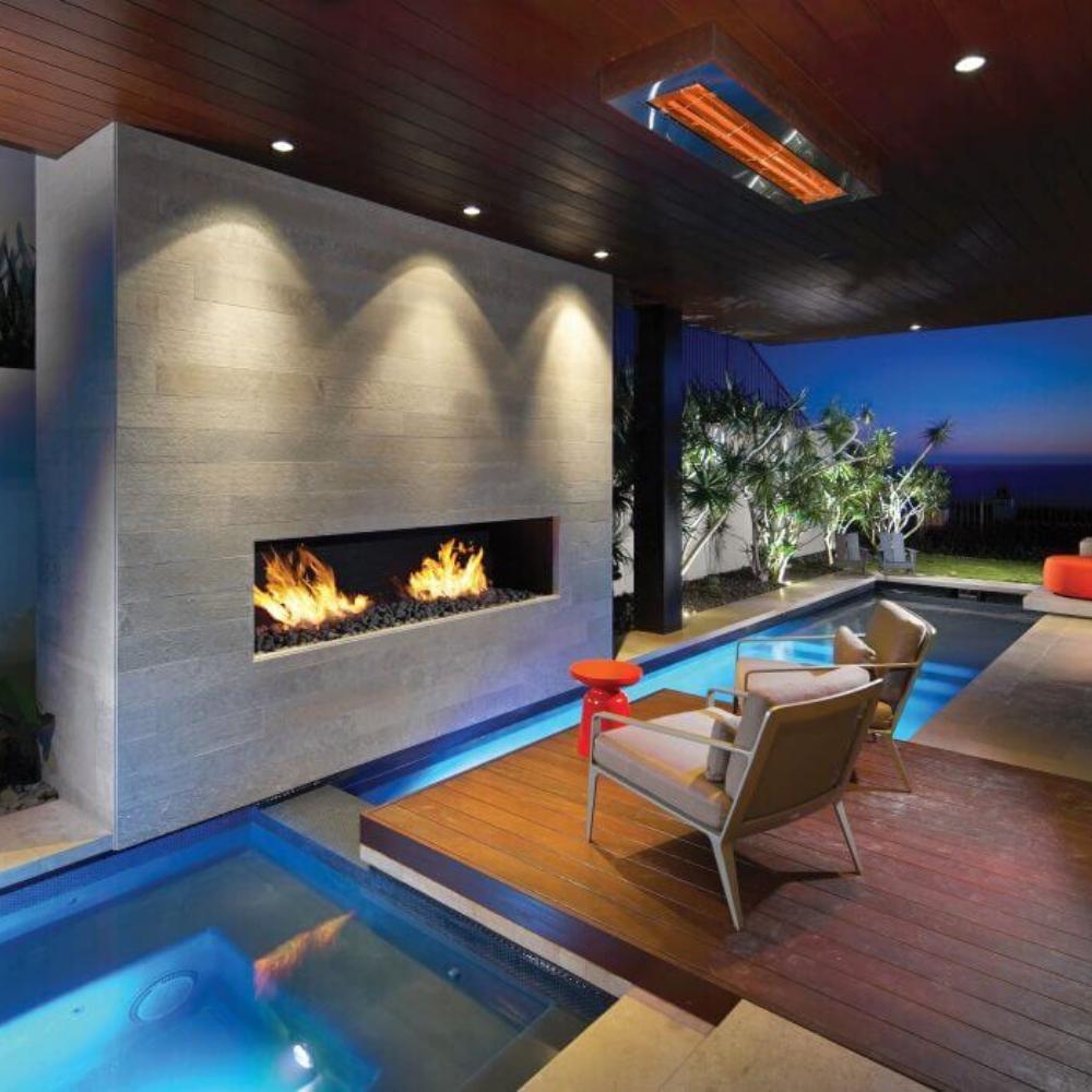 Infratech WD Series Electric Heater Flush Mounted in Dipping Pool Area
