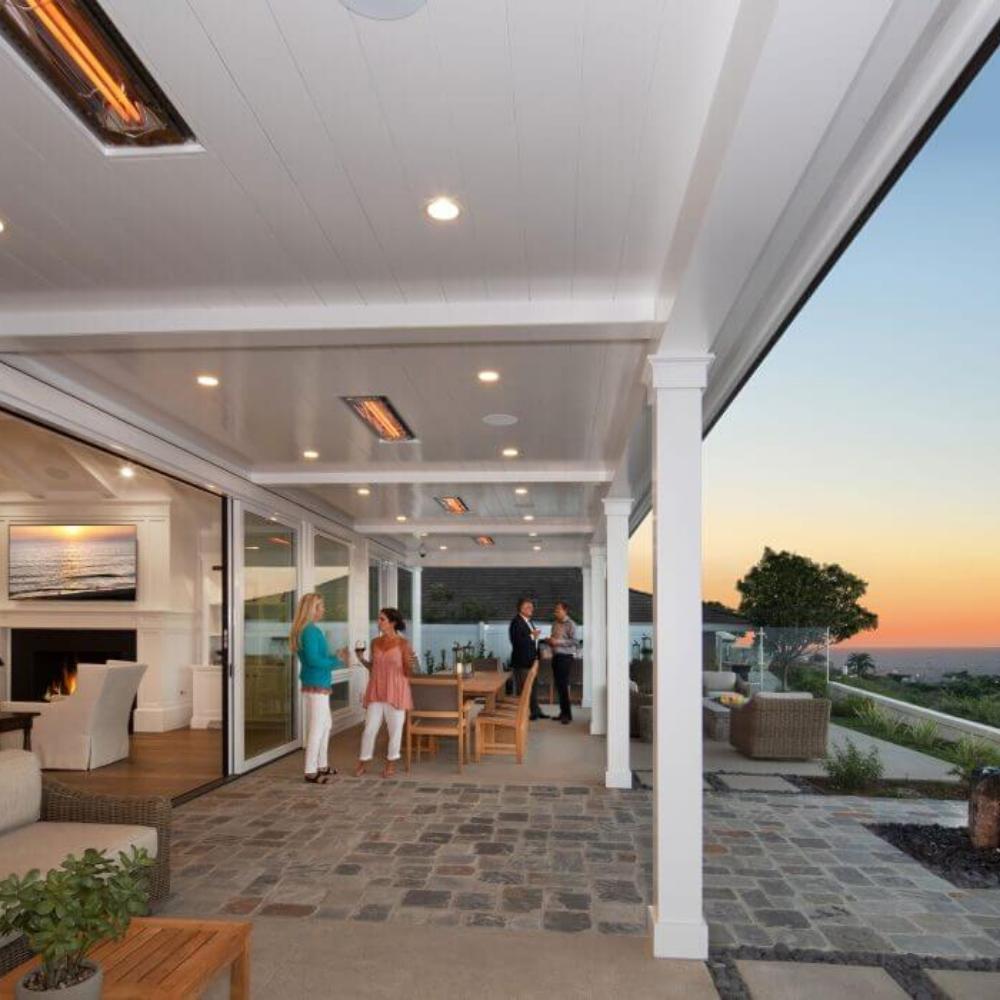 Infratech WD Series Electric Heaters Flush Mounted in Montecito Residence