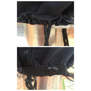 IR Energy evenGLO Dome Cover Secured on Heater with Zipper, Cord, and Button