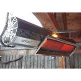IR Energy Stainless Steel Habanero M40/M50 48" Ceiling Mounted at 45 degree angle In Patio - room setting