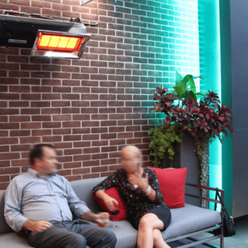 IR Energy Habanero Black Gas Patio Heater Wall Mounted Indoors