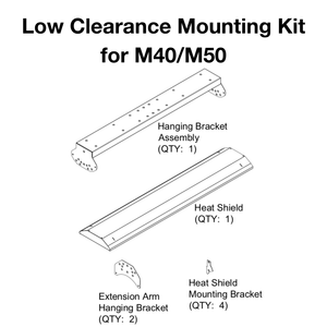 Low Clearance Mounting Kit for IR Energy Habanero M40/M50 Gas Patio Heater