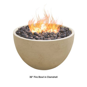 36" beige fire bowl