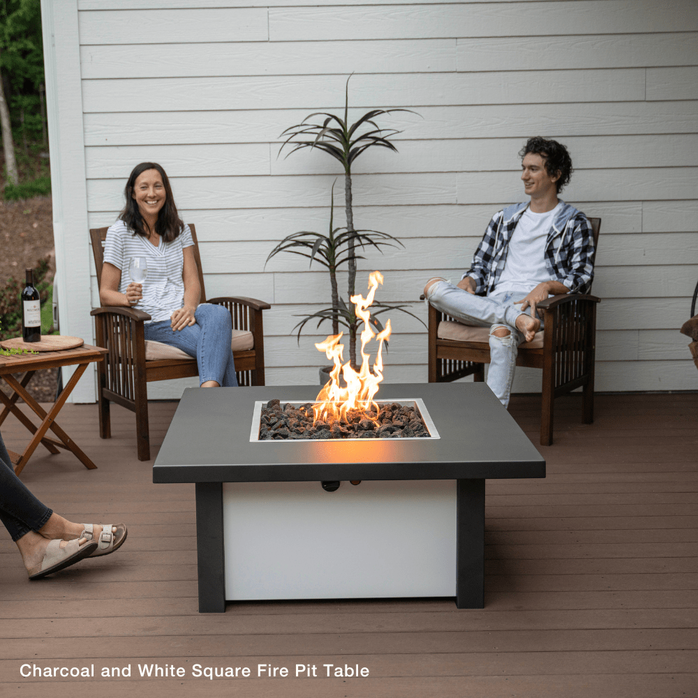 Modern Blaze 36-Inch Square Fire Pit Table