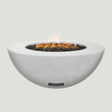 Modern Blaze 42-Inch Round Arctic Concrete Fire Bowl - front view