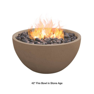 42" brown fire bowl
