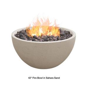 42" off white fire bowl