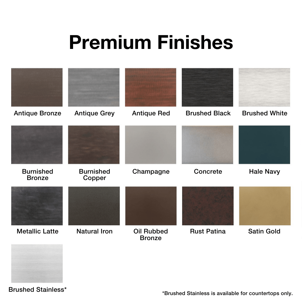 Premium Finishes for Modern Blaze Fire Pit Table - feature detail