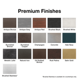 Premium Finishes for Modern Blaze Fire Pit Table - feature detail