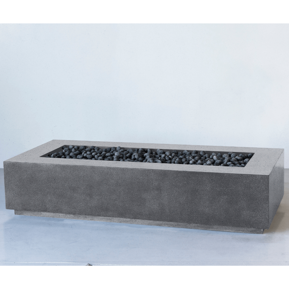 Modern Blaze Lumera Cascade Cliffs Linear Fire Pit not lighted up