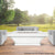 Mt. Shasta Linear Concrete Chat Height Fire Pit Table
