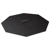 Modern Blaze Octagonal Steel Fire Pit Cover/Snuffer - detail view