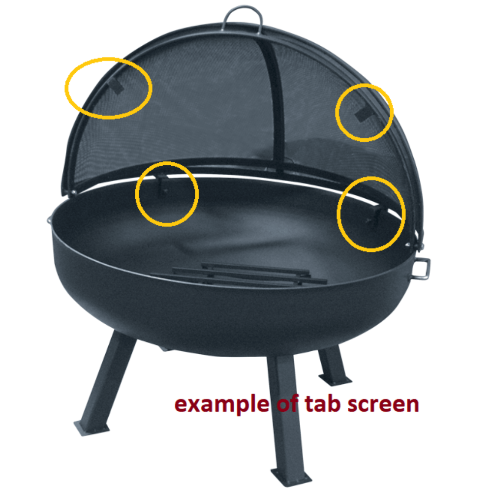 Modern Blaze Round Pivot Screen with Stop Tabs