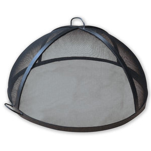 lift dome round steel fire pit screen