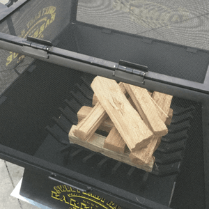 Close up on Fire Pit Screen