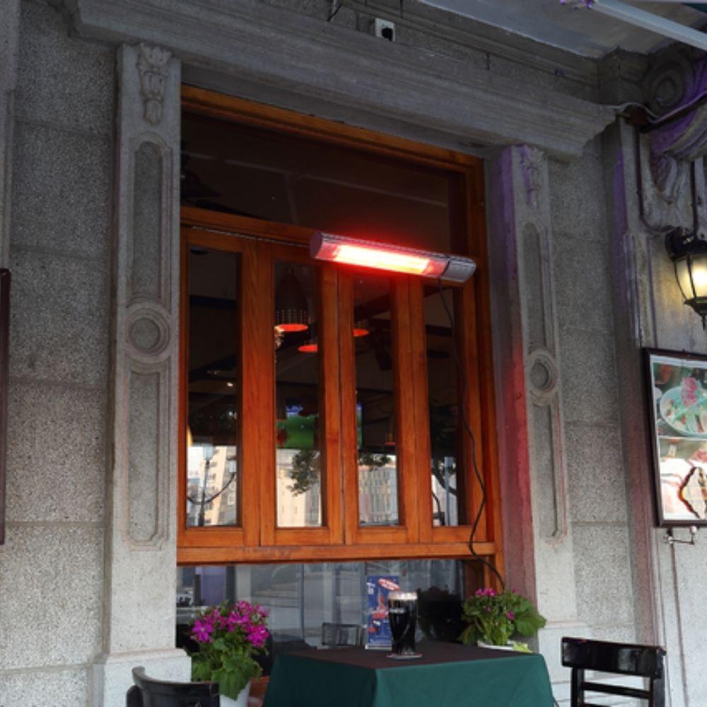 NEL 26" 1500W 120V Indoor/Outdoor Infrared Electric Heater - detail view