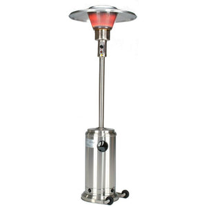 ParasolSchwank Portable Stainless Steel Propane Heater with Wheels