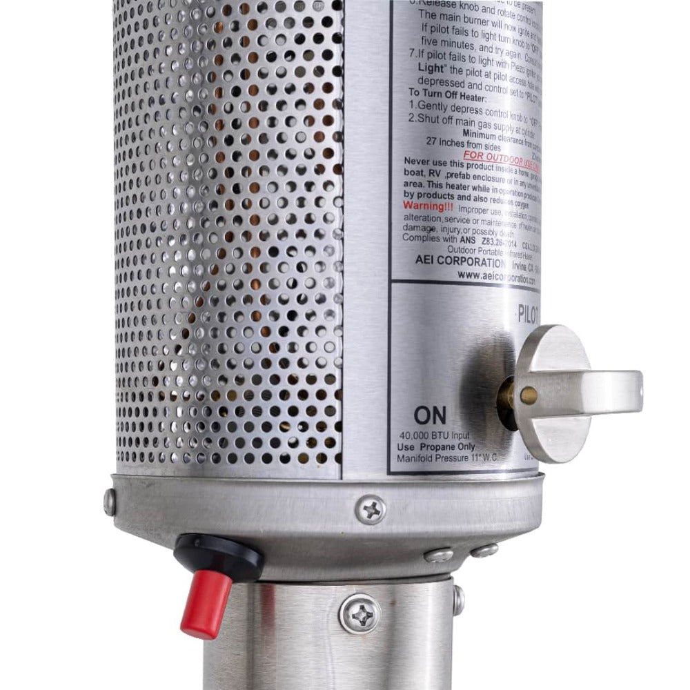 Patio Comfort Permanent Post Infrared Natural Gas Heater - Patio Fever