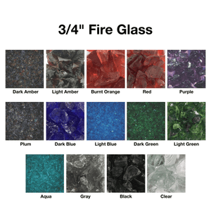 Modern Blaze fire glass
