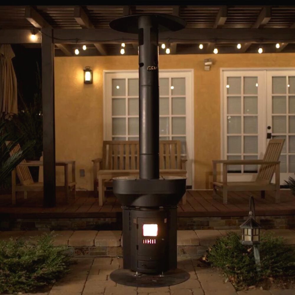 Q05X Q-Flame Outdoor Wood Pellet Patio Heater