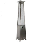 RADtec 93-Inch Stainless Steel Pyramid Propane Patio Heater side view - detail view