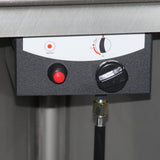 RADtec 93-Inch Stainless Steel Pyramid Propane Patio Heater direct spark ignition - installation view