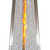 RADtec 93-Inch Stainless Steel Pyramid Propane Patio Heater flames