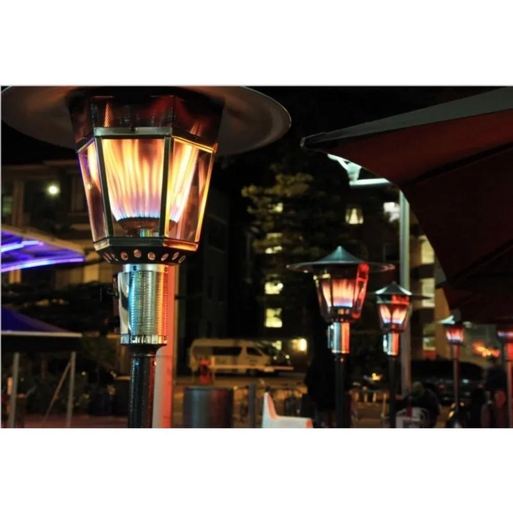 Multiple units of RADtec Allure Series Real Flame Propane Patio Heater - Copper