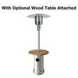 RADtec Allure Series Real Flame with Optional Wood Table