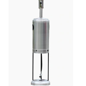 Tank Storage of RADtec Allure Series Real Flame Propane Patio Heater - Stainless Steel