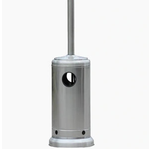 Base and Tank Storage of RADtec Allure Series Real Flame Propane Patio Heater - Stainless Steel