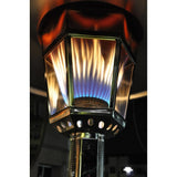 RADtec Allure Series Real Flame Propane Patio Heater - Stainless Steel - detail view