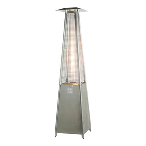 RADtec Allure Series Tower Flame Propane Patio Heater - Stainless Steel
