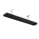 RADtec Design Series 62" 2400W 220V Infrared Black Electric Heater with Mounting Bracket