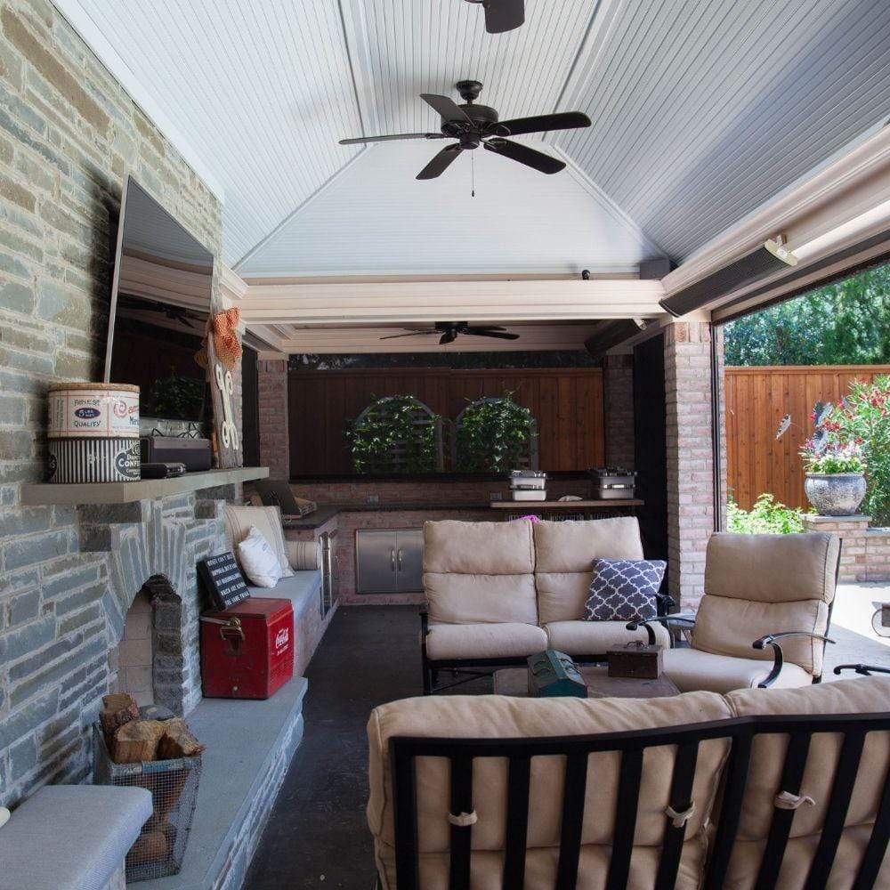 RADtec Design Series 82" 3200W 220V Infrared Electric Heater in Patio