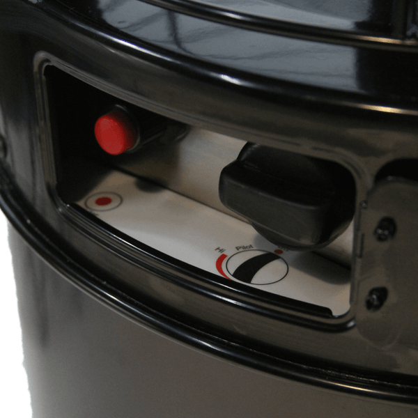 RADtec Ellipse Flame Propane Patio Heater control knob - detail view