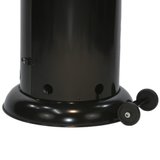 RADtec Ellipse Flame Propane Patio Heater wheels - close-up view