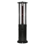 RADtec Ellipse Flame 78-inch Black Propane Patio Heater turned off