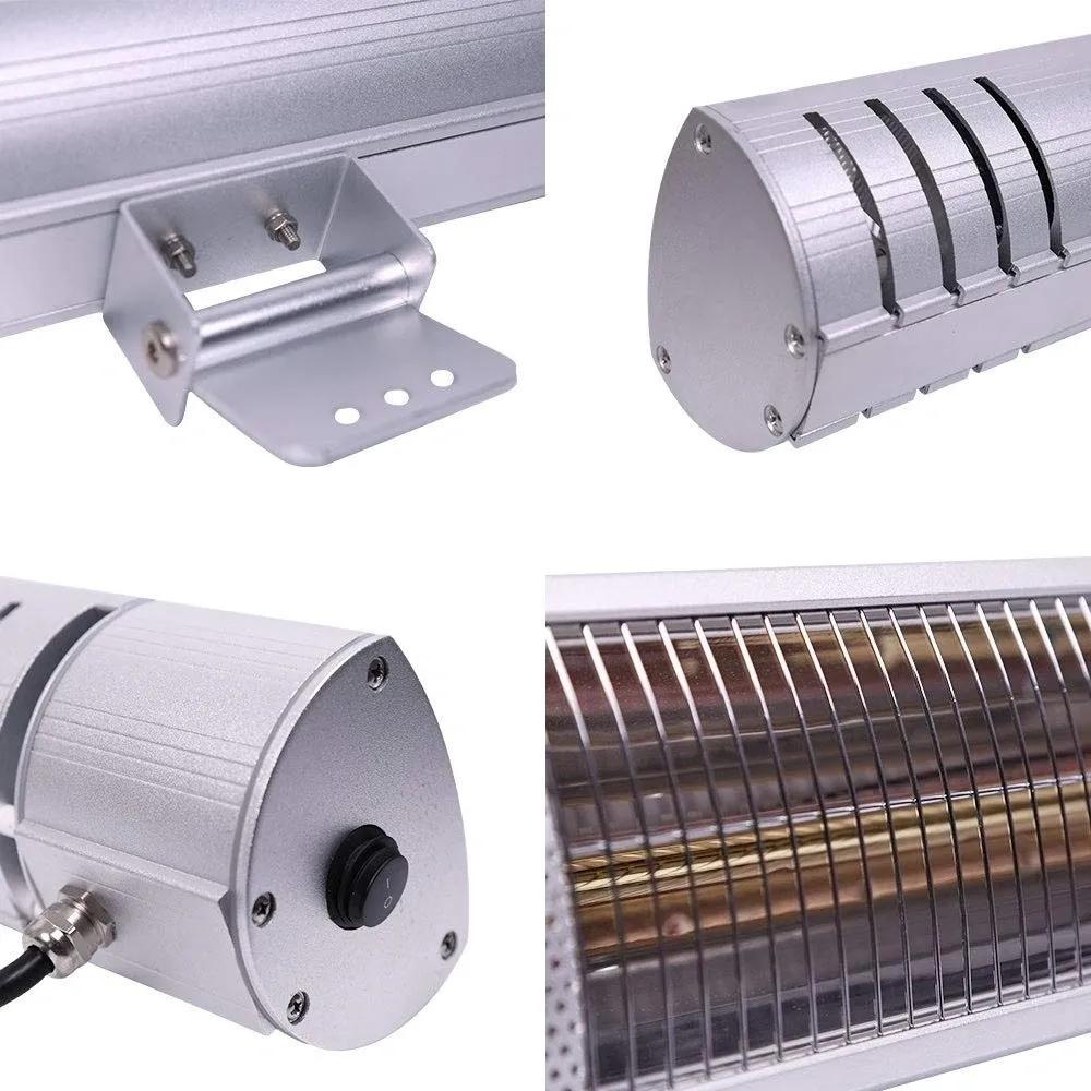 Close up on RADtec Genesis Series 25-Inch 1500W 110V Infrared Electric Heater