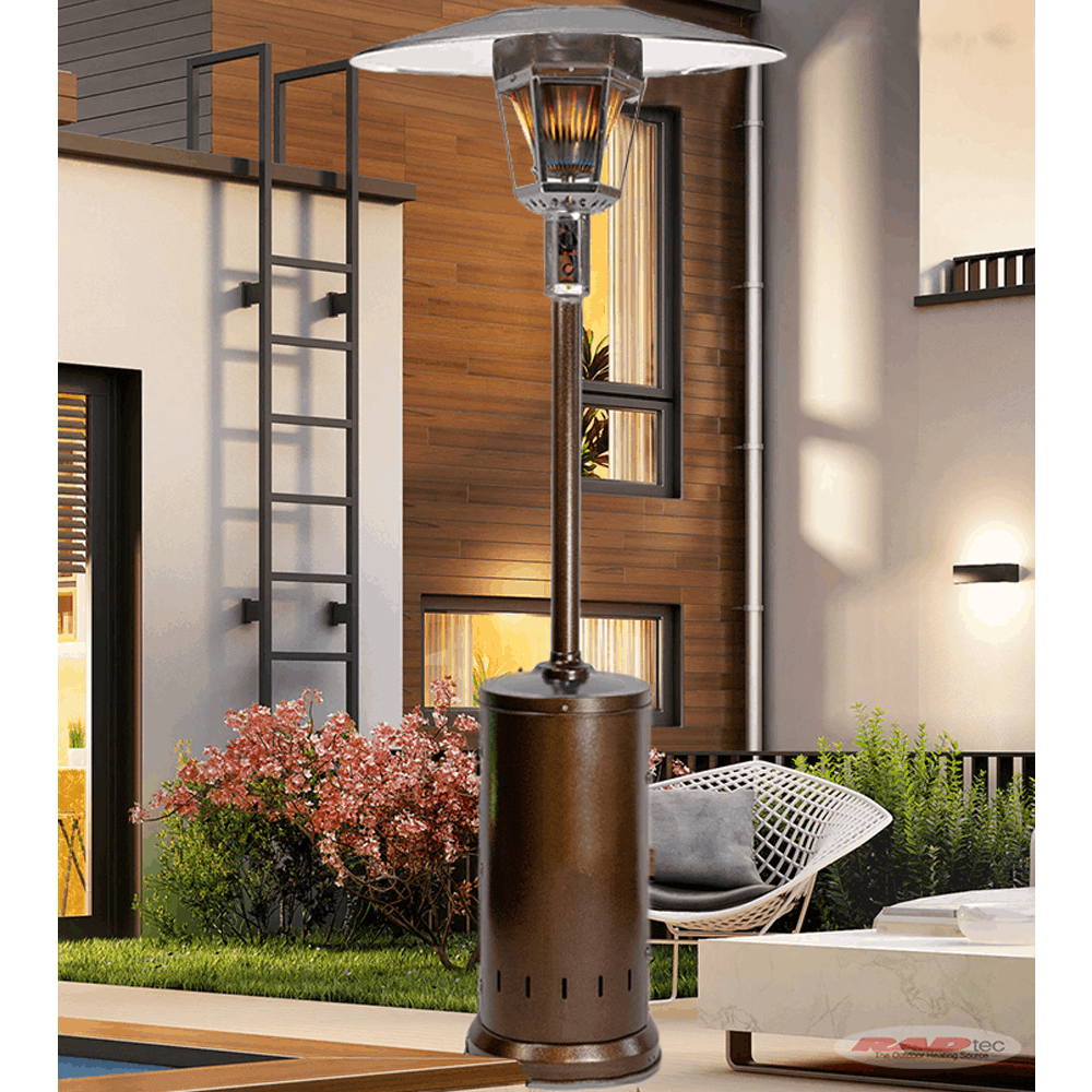 Gas outlet patio heater